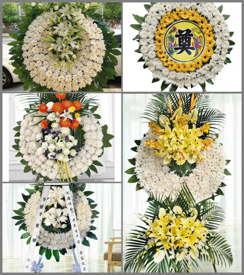 山西运城永济市城东街道王朔村花圈速递